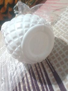 Textured White Vase its plastic