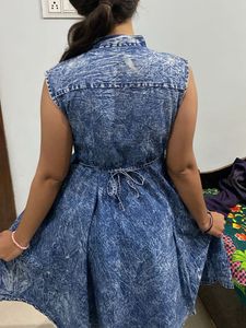 Blue Denim Style Dress