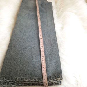 Vintage Wash Wide-Leg Distressed Jeans