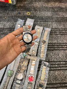 Fluted Bezel Dress Watch