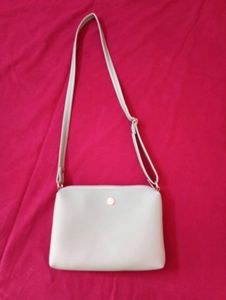 Simple Light Gray Crossbody Bag