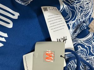 Baggy Blue Patterned T-Shirt