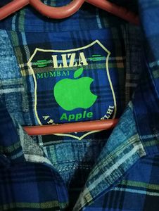 Blue Plaid Flannel Shirt