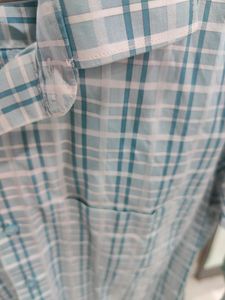 A Checked Bluesish Greyish Shirt, Comfortable Good