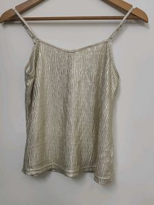 Gold Metallic Cami Top