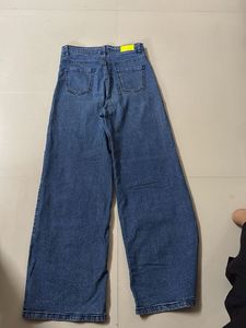 Wide Leg Denim  Pants