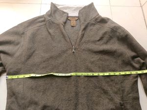 Brown Quarter Zip Pullover