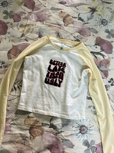 Graphic Print Long Sleeve Top