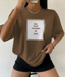 Price Update Brown T-shirt Oversized