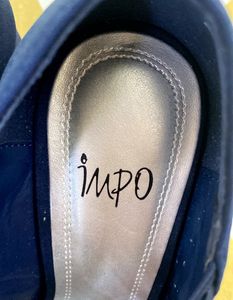 Chic Navy Blue IMPO Sandals with Elastic Strap