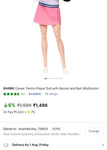 Tennis mattel Barbie