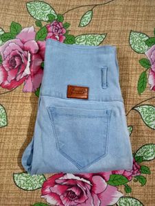 Light Blue Jeans.. Little Fade In Upper Side