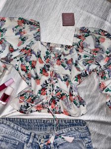 New Floral Print Top
