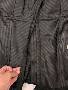 Black Edgy Gothy Emo Corset