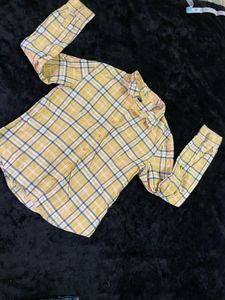 Checks Yellow Shirt