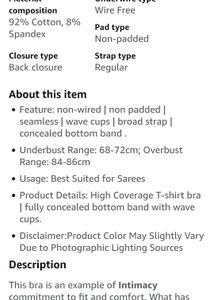 Comfortable Black Bra