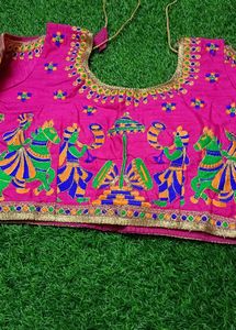 Pink Embroidered Blouse