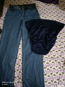 Neavy Blue Jeans And Top