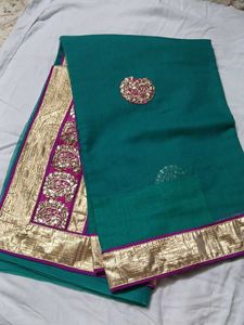 Elegant Green Saree