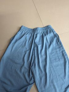 Blue Wide Leg Trousers