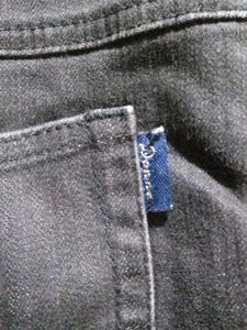 Dark Denim Flared Baggi Jeans