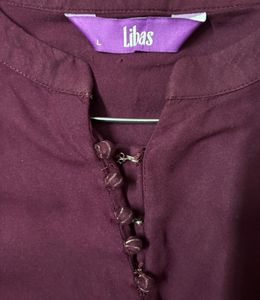 Purple Button Down Dress