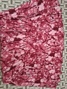 Pink Floral Skirt