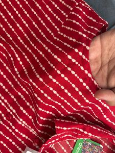 Red &amp; White Striped Sleeveless Shirt