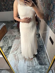 Satin Maxi Dress With Backless Details ✨🔥