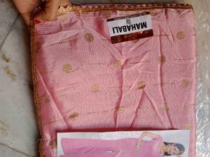 Party Wear Pink Saree