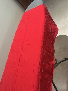 100% Cotton red Dupatta 2.5m