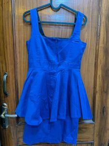 Royal Blue Peplum Dress 👗