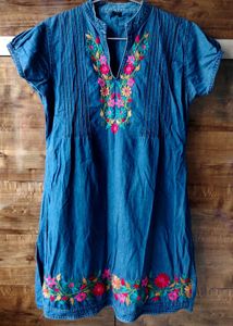 Blue Denim Kurta