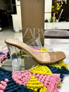ZARA TRANSPARENT HEELS