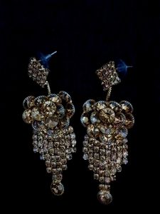 Sparkling Rhinestone Dangle Earrings