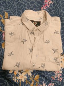 Printed White Shirt For Men