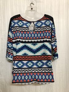 Multi Colour Long Sleeve Top