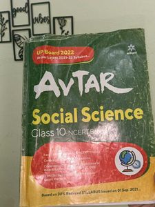 Avtar Social Science - Class 10 and book cover fre