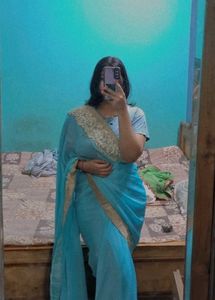 Elegant Blue Saree