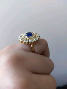 Blue Emerald Ring