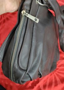 chic leather handbag