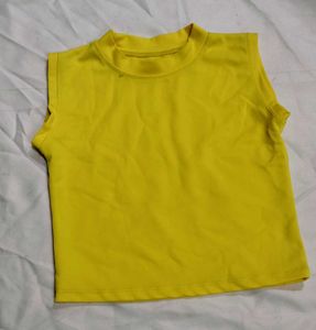 Yellow Sleeveless Top