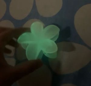 Glow in dark flower claw clip !