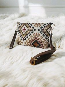 Sharini Earthy Brown Sling Bag