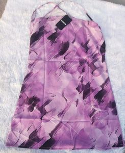 Purple Tie-Dye Mini Dress