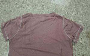 Roadster Mauve Solid T Shirt