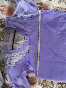 Unused Chikankari Kurti With Inner