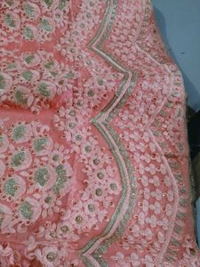 Elegant Peach Lehenga Choli Set