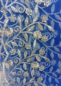 Silk Dress With Net Dupatta