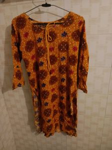 Ethinic Kurti With Flared Skirt